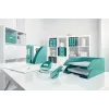 Leitz WOW niettang, 15 vel, turquoise, P2, nr. 10, 80 g/m², 4,95 cm, achter