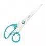 Leitz WOW Titanium bureauschaar 205 mm, rechte snede, enkel, blauw, wit, roestvrij staal, bureauschaar, titanium