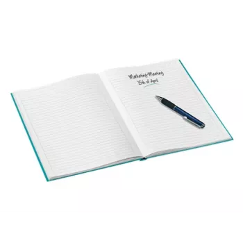 Leitz notitieboek WOW A4 gelinieerd met hardcover 90 g/80 vel, dessin, blauw, A4, 80 vel, 80 g/m², gelinieerd papier