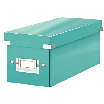 Leitz Click & Store WOW cd-opbergbox, turquoise, karton, 143 mm, 352 mm, 136 mm, 440 g