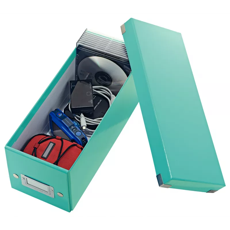 Leitz Click & Store WOW cd-opbergbox, turquoise, karton, 143 mm, 352 mm, 136 mm, 440 g
