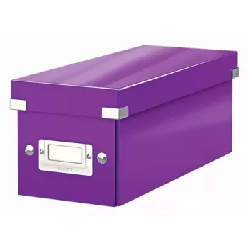 Leitz Click & Store WOW cd-opbergbox, paars, karton, 440 g