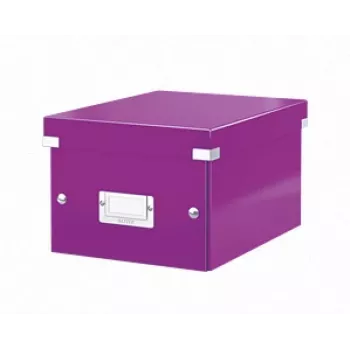 Leitz Click & Store WOW kleine opbergbox, paars, karton, 540 g