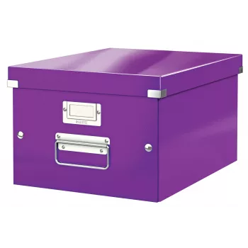 Leitz Click & Store WOW medium opbergbox, paars, karton, 16,7 l, 281 mm, 200 mm, 265 x 335 x 188 mm