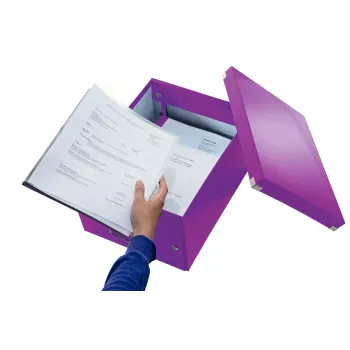 Leitz Click & Store WOW medium opbergbox, paars, karton, 16,7 l, 281 mm, 200 mm, 265 x 335 x 188 mm