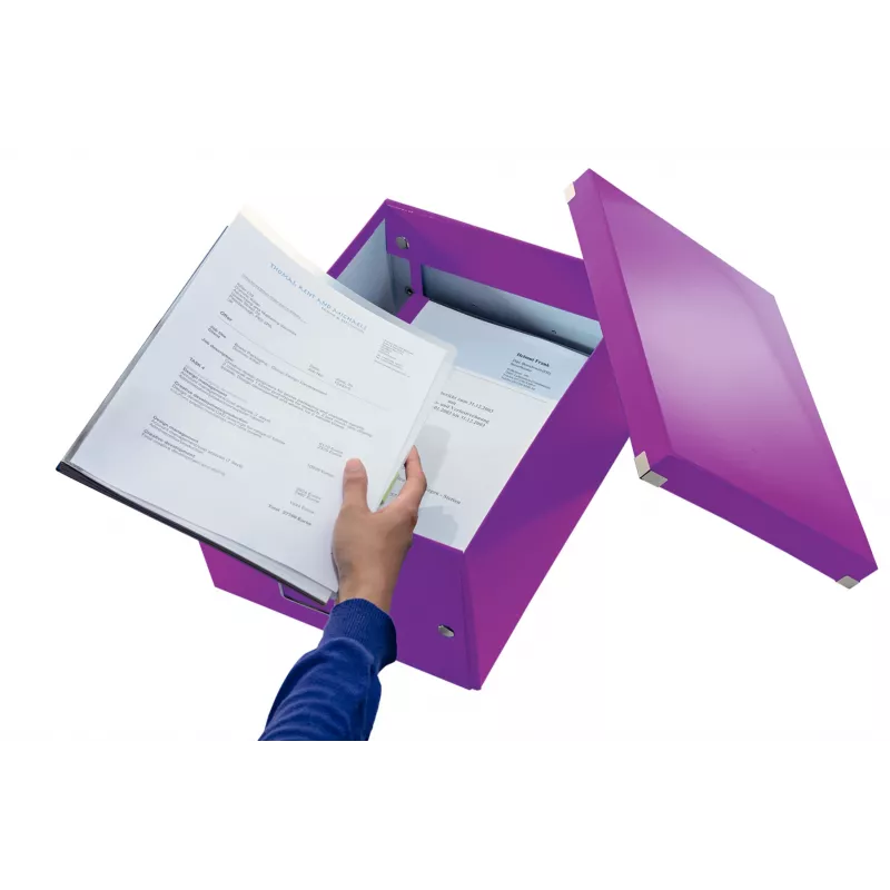 Leitz Click & Store WOW medium opbergbox, paars, karton, 16,7 l, 281 mm, 200 mm, 265 x 335 x 188 mm