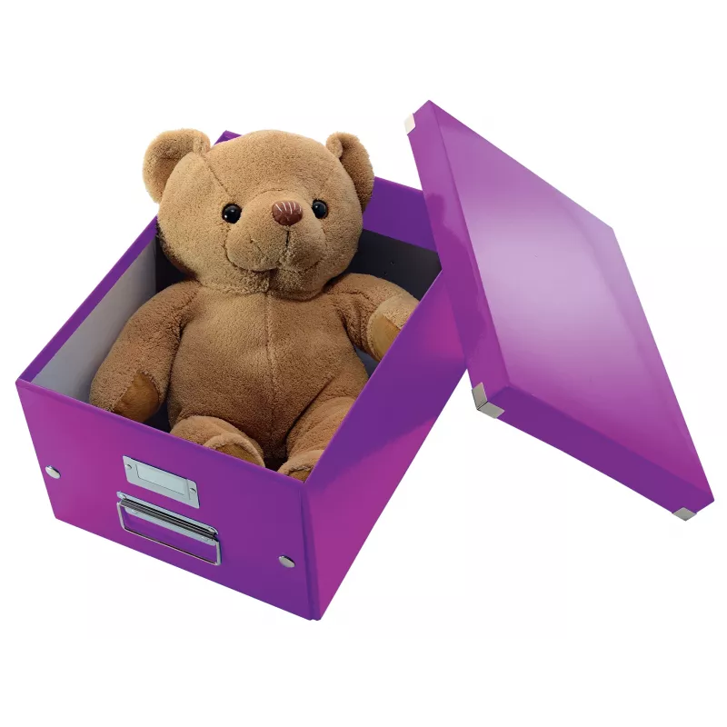 Leitz Click & Store WOW medium opbergbox, paars, karton, 16,7 l, 281 mm, 200 mm, 265 x 335 x 188 mm
