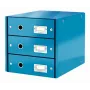 Leitz Click & Store WOW ladekast (3 laden), blauw, karton, 2,21 kg