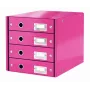 Leitz Click & Store WOW ladekast (4 laden), roze, karton, 2,49 kg