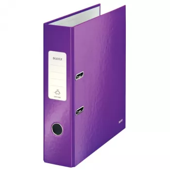 Leitz hefboomordner 180° WOW POB/laminaat A4/80 mm, A4, karton, paars, 600 vel, 80 g/m², 8 cm