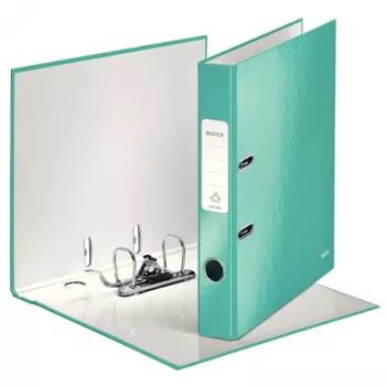 Leitz hefboomordner 180° WOW POB/laminaat A4/50 mm, A4, karton, turquoise, 350 vel, 80 g/m², 5 cm