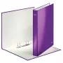 Leitz ringband WOW laminaat A4+ 2DR/25 mm, A4, karton, violet, wit, 250 vel, 80 g/m²
