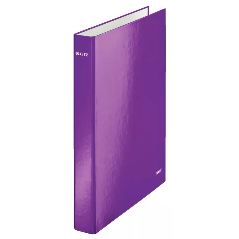 Leitz ringband WOW laminaat A4+ 2DR/25 mm, A4, karton, violet, wit, 250 vel, 80 g/m²