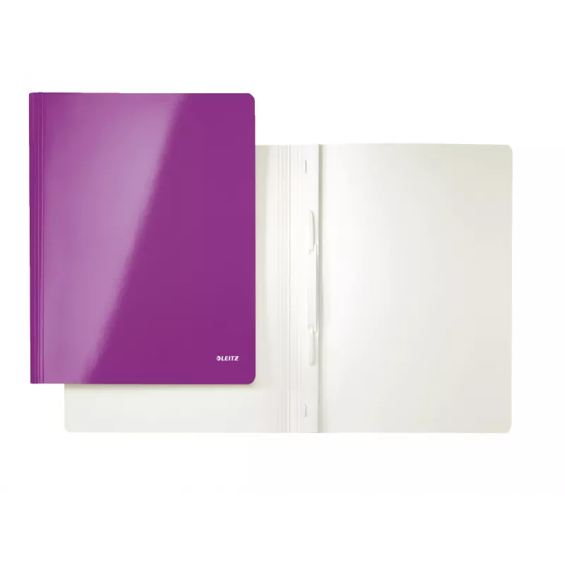 Leitz flach File karton/karton WOW A4, A4, karton, paars, 250 vel, 240 mm, 3 mm