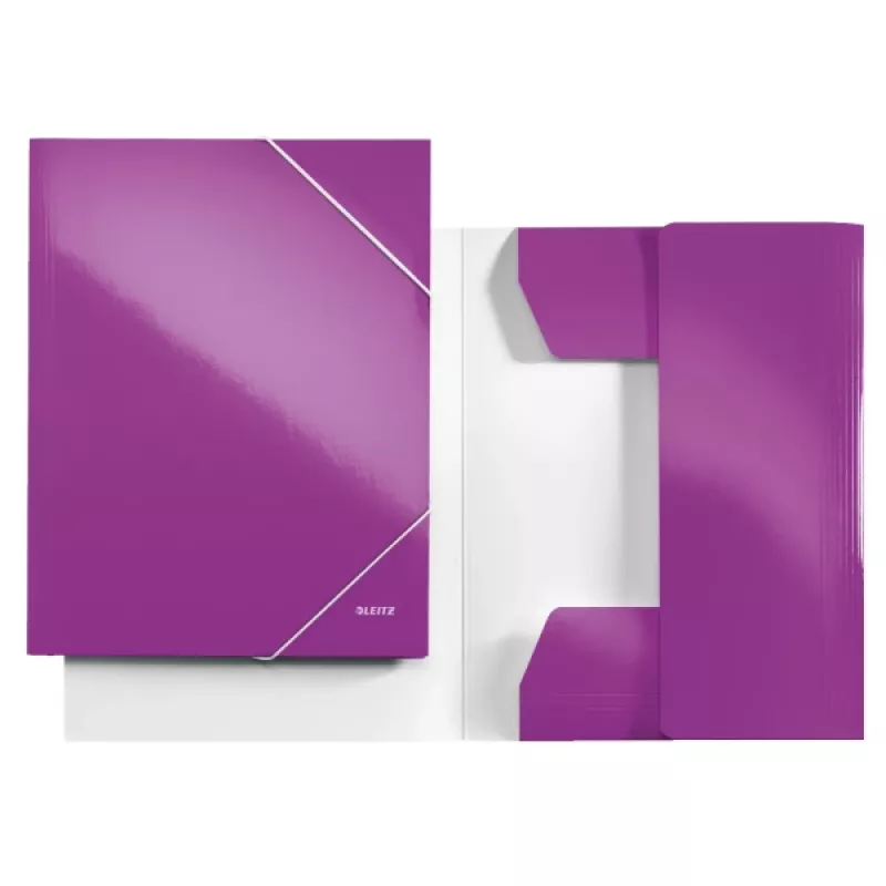 Leitz 3-klapmap WOW Card/POB A4, A4, polypropyleen (PP), violet, 250 vel, 80 g/m², papier