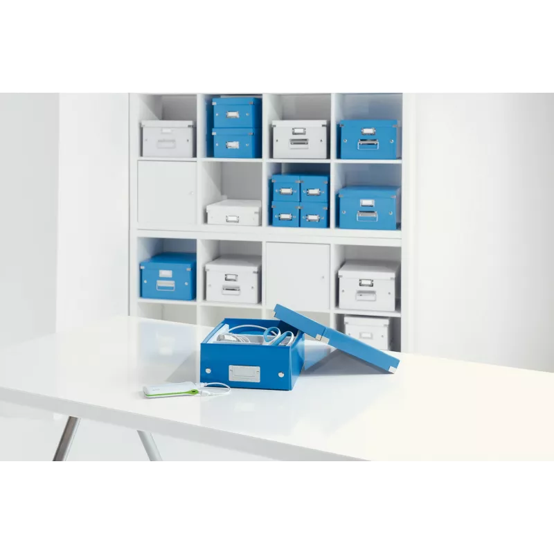 Leitz Click & Store WOW middelgrote opbergbox, blauw, karton, 880 g