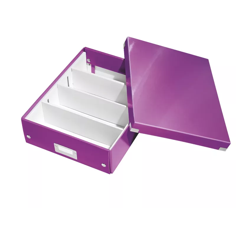 Leitz Click & Store WOW middelgrote organizerbox, paars, karton, 880 g