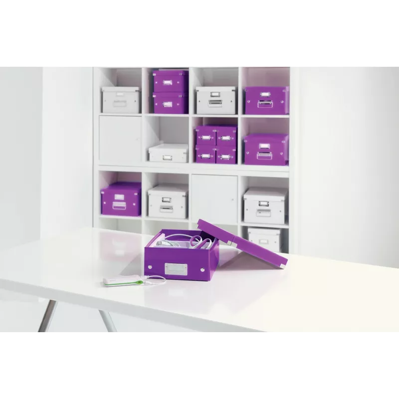 Leitz Click & Store WOW middelgrote organizerbox, paars, karton, 880 g