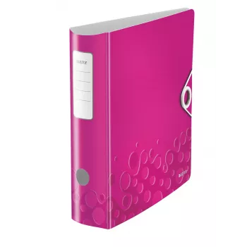 Leitz hefboomordner Active PP WOW A4/80 mm, A4, polyfoam, roze, 500 blad, 80 g/m², 8,2 cm