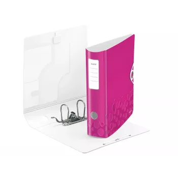 Leitz hefboomordner Active PP WOW A4/80 mm, A4, polyfoam, roze, 500 blad, 80 g/m², 8,2 cm