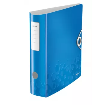 Leitz hefboomordner Active PP WOW A4/80 mm, A4, polyfoam, blauw, 500 blad, 80 g/m², 8,2 cm