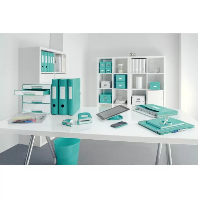 Leitz hefboomordner Active PP WOW A4/80 mm, A4, polyfoam, turquoise, 500 blad, 80 g/m², 8,2 cm