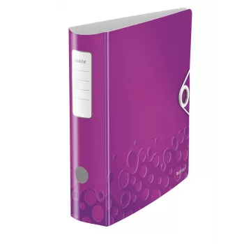Leitz hefboomordner Active PP WOW A4/80 mm, A4, polyfoam, violet, 500 blad, 80 g/m², 8,2 cm