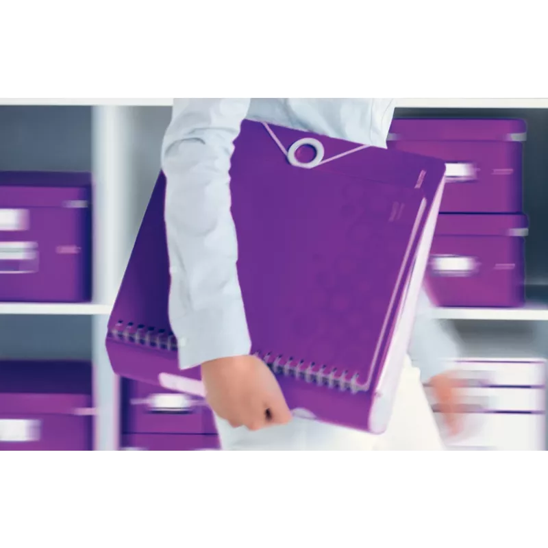 Leitz hefboomordner Active PP WOW A4/80 mm, A4, polyfoam, violet, 500 blad, 80 g/m², 8,2 cm