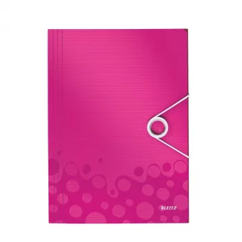 Leitz 3-flapmap WOW PP A4, A4, polypropyleen (PP), roze, staand formaat, 150 blad, 235 mm