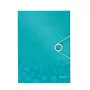 Leitz 3-klapmap WOW PP A4, A4, polypropyleen (PP), blauw, metallic, staand formaat, 150 blad, 235 mm