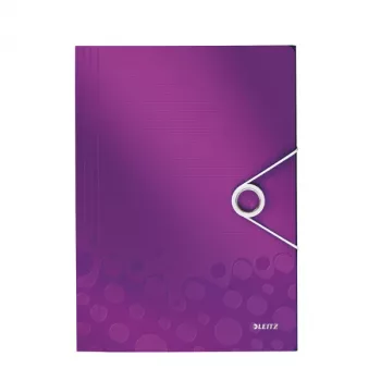 Leitz 3-flapmap WOW PP A4, A4, polypropyleen (PP), metallic, paars, staand formaat, 150 blad, 235 mm