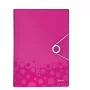 Leitz projectmap WOW PP, gewone ordner, A4, polypropyleen (PP), metallic, roze, 200 blad, 254 mm