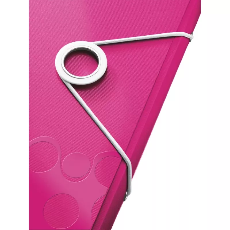 Leitz projectmap WOW PP, gewone ordner, A4, polypropyleen (PP), metallic, roze, 200 blad, 254 mm