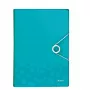 Leitz projectmap WOW PP, gewone map, A4, polypropyleen (PP), turquoise, 200 blad, 254 mm