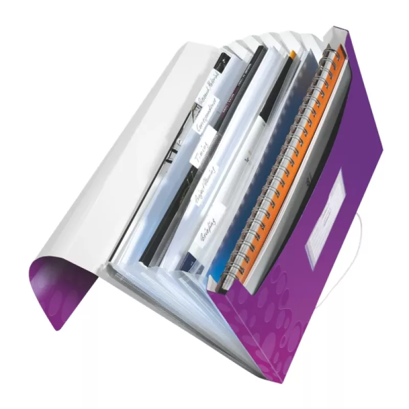 Leitz projectmap WOW PP, A4, polypropyleen (PP), paars, 200 blad, 254 mm, 38 mm