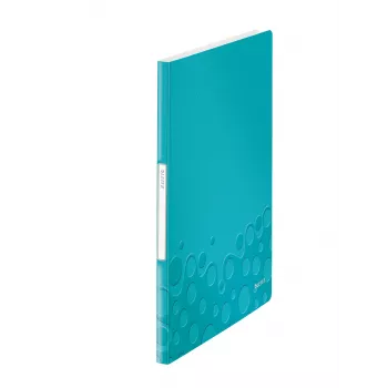 Leitz displayboek WOW PP 20 hoesjes, blauw, metallic, polyvinylchloride (PVC), 20 hoesjes, A4, 231 mm, 13 mm