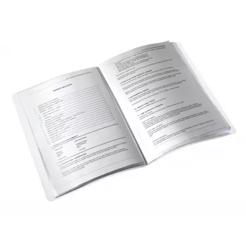 Leitz displayboek WOW PP 20 hoesjes, blauw, metallic, polyvinylchloride (PVC), 20 hoesjes, A4, 231 mm, 13 mm