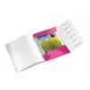 Leitz WOW PP-ringband met 6 tabs, A4, polypropyleen (PP), metallic, roze, 200 blad, 260 mm, 17 mm