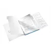 Leitz WOW PP-tabbladenboek, 6 tabs, A4, polypropyleen (PP), blauw, metallic, 200 blad, 260 mm, 17 mm