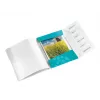 Leitz WOW PP-registerboek, 6-delige set, A4, polypropyleen (PP), blauw, metallic, 200 blad, 260 mm, 17 mm