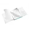 Leitz WOW PP-registerboek, 6-delige set, A4, polypropyleen (PP), blauw, metallic, 200 blad, 260 mm, 17 mm