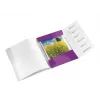 Leitz WOW PP-tabbladenboek, 6 tabbladen, A4, polypropyleen (PP), metallic, paars, 200 blad, 260 mm, 17 mm