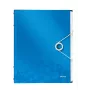 Leitz Registerboek WOW PP 12 tabs, A4, polypropyleen (PP), blauw, metallic, 200 blad, 265 mm, 17 mm