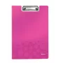 Leitz klembord met deksel WOW, A4, polyfoam, roze, 75 blad, 1 vak, 230 mm