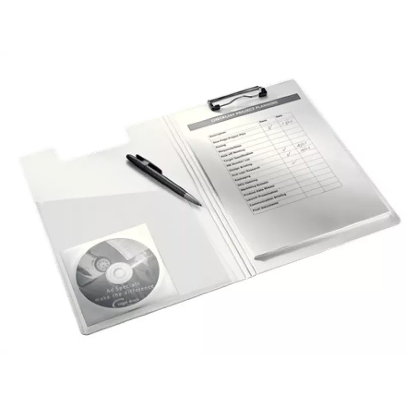 Leitz klembord met deksel WOW, A4, polyfoam, paars, 75 blad, 1 vak, 230 mm