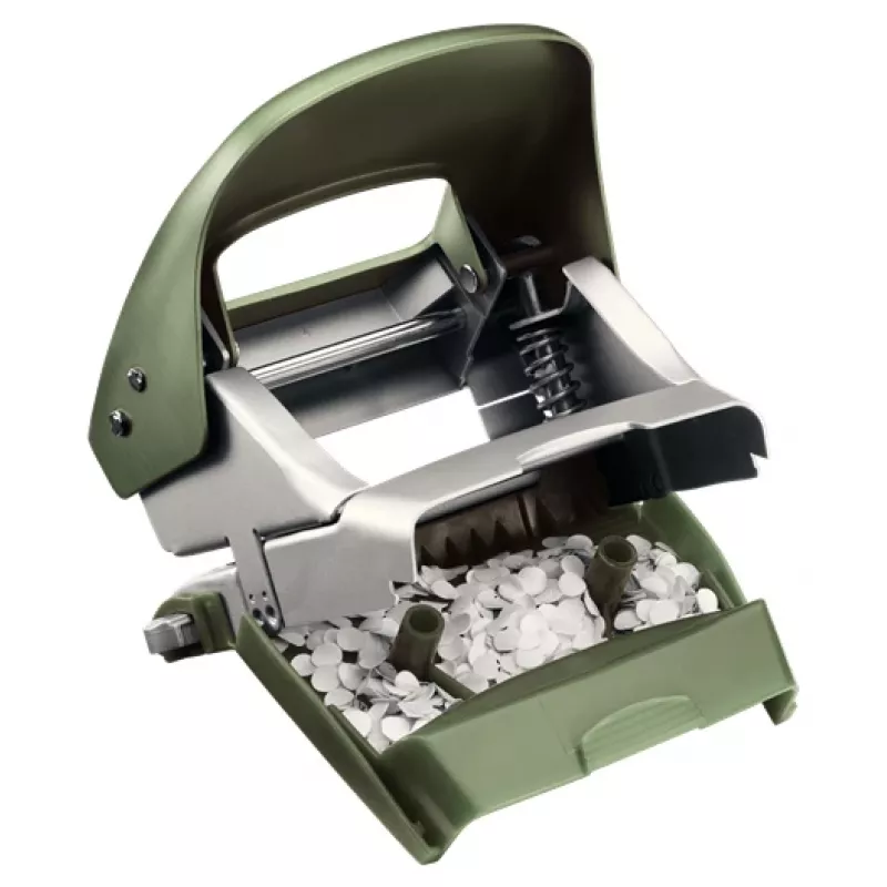 Leitz NeXXt perforatietang Style, 2-voudig 30 blad metaal, 30 blad, groen, zilver, metaal, 8 cm, A6, 107 mm