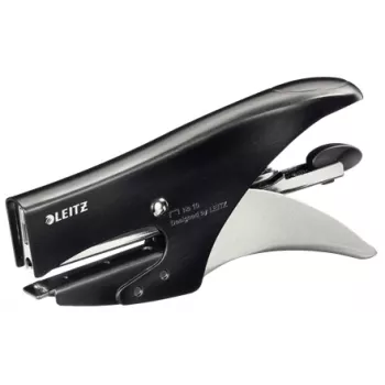 Leitz tangnietmachine Style 15 blad achterlaadmechanisme, nietcapaciteit 15 blad, zwart, edelstaal, metaal, 80 g/m², 4,95 cm, achter