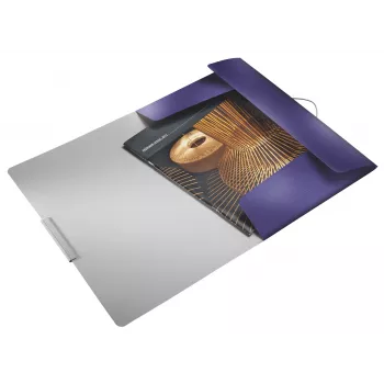 Leitz 3-flapmap Style PP A4, A4, polypropyleen (PP), blauw, 150 blad, 80 g/m², elastiek