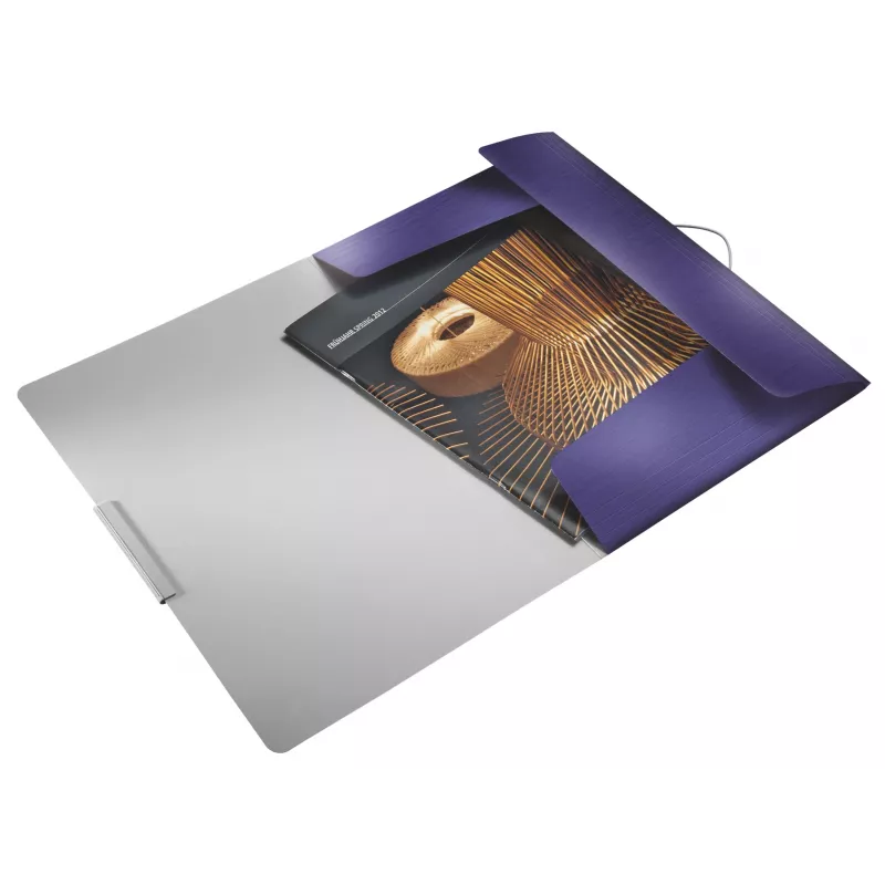 Leitz 3-flapmap Style PP A4, A4, polypropyleen (PP), blauw, 150 blad, 80 g/m², elastiek