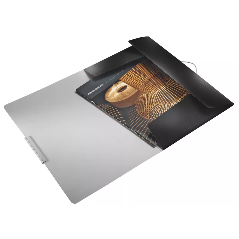 Leitz 3-flapmap Style PP A4, A4, polypropyleen, zwart, 150 blad, 80 g/m², elastiek